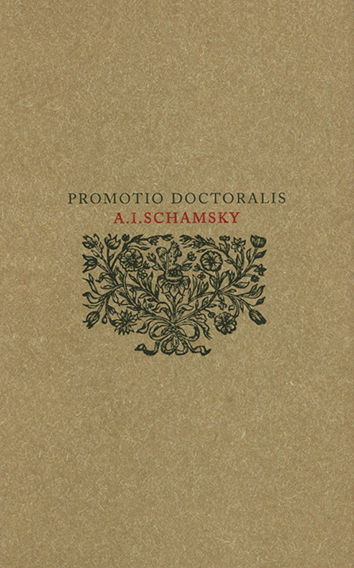 Promotio Doctoralis A. I. Schamsky (česko-latinská)
