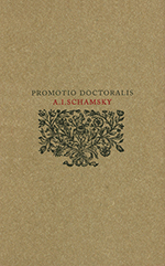 Promotio Doctoralis A. I. Schamsky