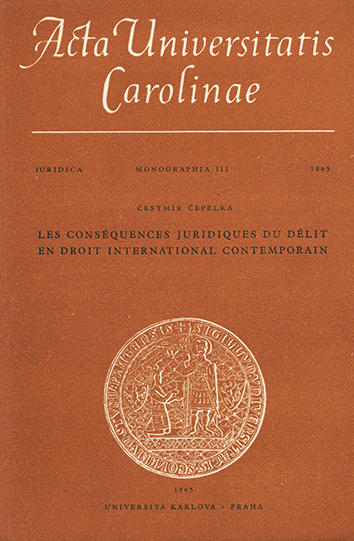 AUC IURIDICA MONOGRAPHIA