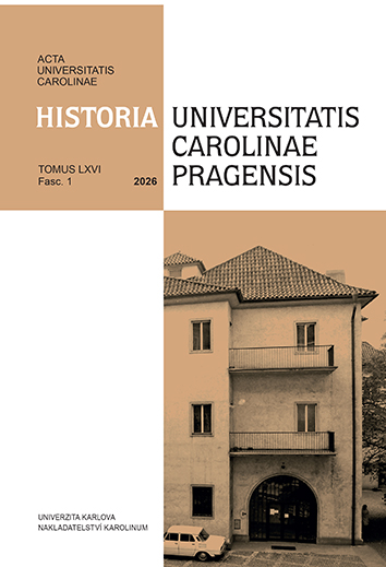 AUC HISTORIA UNIVERSITATIS CAROLINAE PRAGENSIS