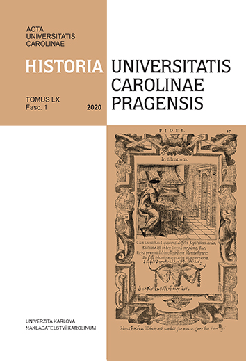 AUC HISTORIA UNIVERSITATIS CAROLINAE PRAGENSIS