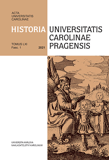 AUC HISTORIA UNIVERSITATIS CAROLINAE PRAGENSIS